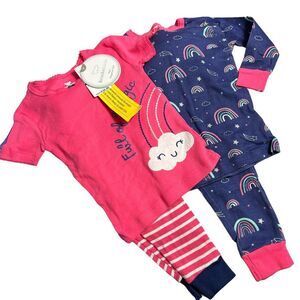 Koalakids Baby Girl’s Pajama Set Size 18 Months With 4 Pcs 2 Pair Pants & 2 Tops